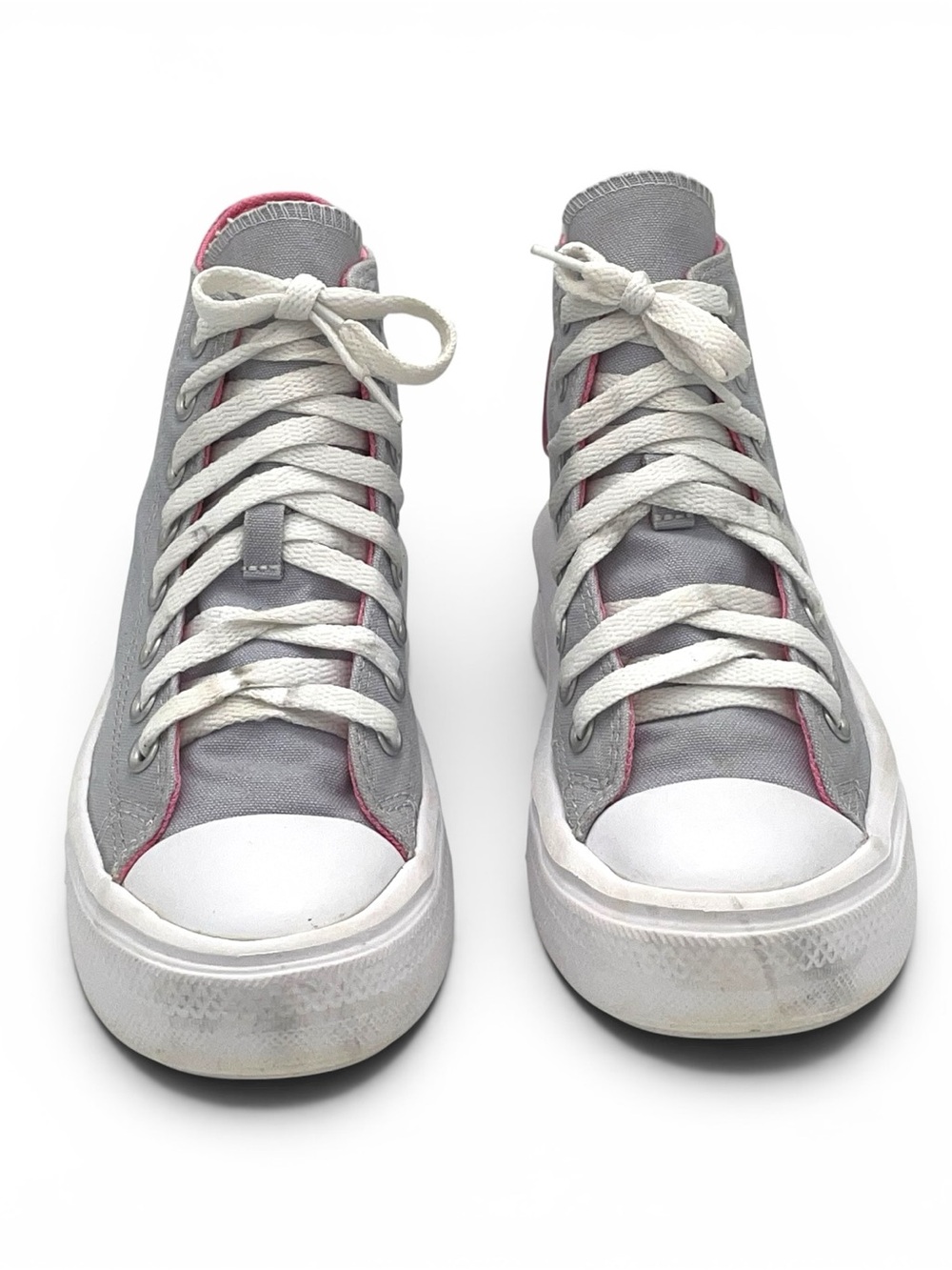 Converse Chuck Taylor Move High Top Platform Gray Pink Kids Size 4 - Picture 4 of 7